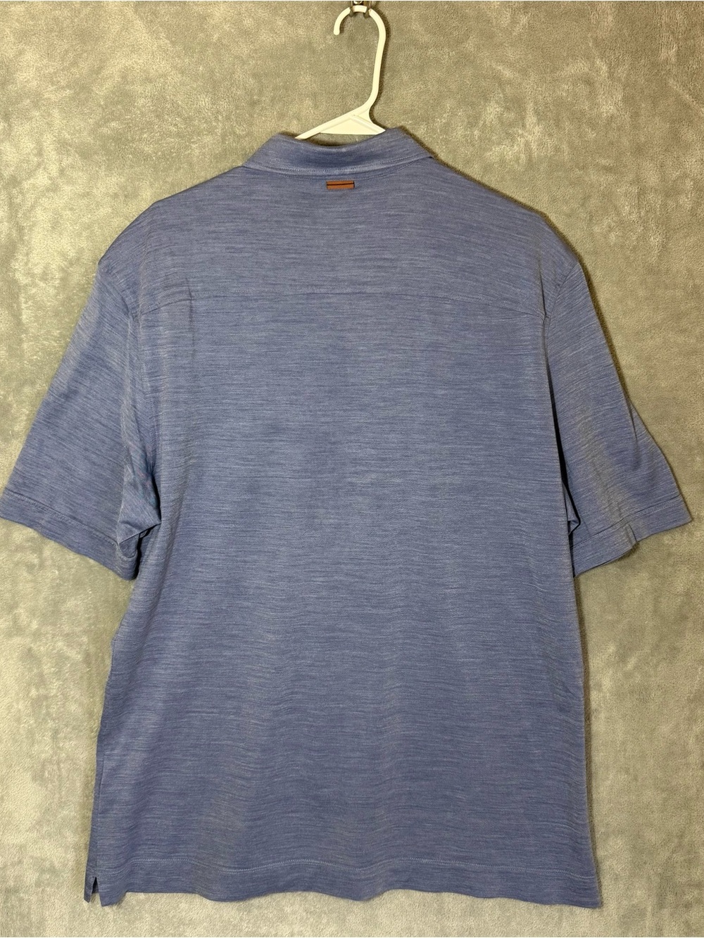 Zegna Leggerissimo Silk Cotton Blue Knit Polo Shirt Size XXL / 56 Short Sleeve - Picture 3 of 10